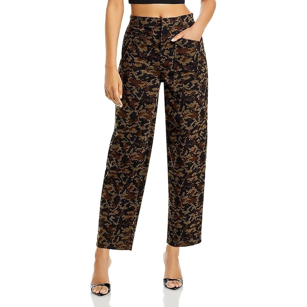 Avec Les Filles Relaxed Straight Leg Camouflage Pants SZ. XS NEW